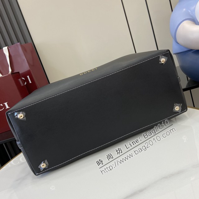 Gucci專櫃古馳最新款購物袋GG圖案條紋織大號肩背包 jh2753型號：815213